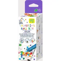Haku Mini-Mal-Set „Meeresleben“ mit Buntstiften und Aufklebern