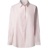Pepe Jeans für Damen. PL3051395 Bernany Hemd hellrosa (M), Lässig, Baumwolle, Langarm