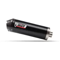 MIVV 2x1 Oval Black Con Tapa De Carbono Yamaha T-max 560 2025-26 Homologiertes Vollliniensystem