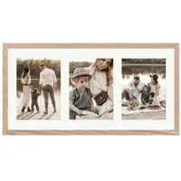 WANDStyle Galerierahmen G950 in Eiche-Optik 25 x 50 cm für 3 Bilder im Format 13 x 18 cm