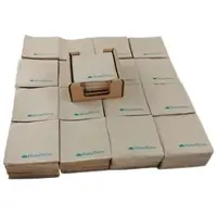Hostelnovo del Valles Hostelnovo - Pack 1200 Bio‐Servietten 10 x 10 cm Marke Hostelnovo + Serviettenhalter aus Ökokarton