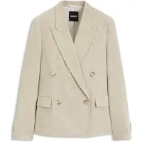 BOSS Regular-Fit Blazer aus strukturiertem Slub-Gewebe Grösse 46