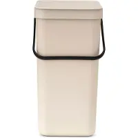 Brabantia Mülleimer Sort & Go - 16 Liter - Soft Beige