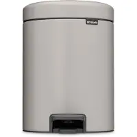 Brabantia Mülleimer NewIcon - 5 Liter - Soft Grey