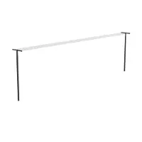 Brabantia Set mit 2 schwarzen Aluminiumpfosten zur Erdmontage