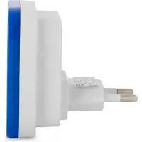 Entac Nachtlicht 0.5W quadratisch CW Blue Dämmerungssensor