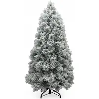 XMS-Trees Künstlicher Weihnachtsbaum Fairbanks H150 x Ø76 cm - mit schneebedeckten Zweigen - Schwer entflammbar