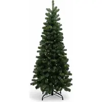 XMS-Trees Künstlicher Weihnachtsbaum Banff H210 x Ø97 cm - inkl. LED - Schlankes Modell - Schwer entflammbar
