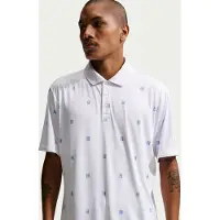 Nike Golf Polo Par 5 Print, weiss/blau