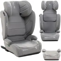 Bebelissimo - i- Giro - 2in1 Kindersitz 100-150 cm -ISOFIX i-Size Standard - SPS Seitenaufprallschutz - light grey