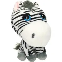 Nobrand Zebra Kuscheltier mit großem Kopf - ca. 21 cm