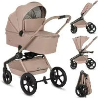 Lionelo FREYA 2-in-1 Kombikinderwagen, Beige Sand