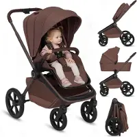 Lionelo FREYA 2-in-1 Kombikinderwagen, Black Onyx