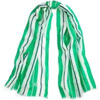 Ralph Lauren für Damen. 454P09797001 Tuch aus Leinen und Baumwolle mit grünen Streifen (OSFA), Lässig