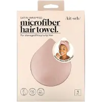 Kitsch Satin Wrapped Hair Towel - Blush