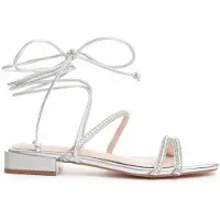 Montevita Flache Sandale Sandum Silber