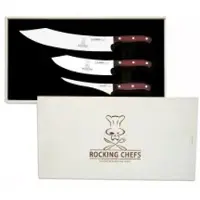 Johannes Giesser Messerfabrik Giesser No. 1 PremiumCut Messerset, Besteht aus dem BBQ No. 1, dem Chefs No. 1 und dem Filet No. 1., Design: Rocking Chefs