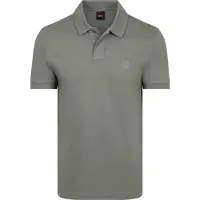 BOSS für Herren. 50507803 Slim Fit Baumwoll-Stretch-Poloshirt grün (XXL), Lässig, Baumwolle, Kurzarm