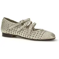 Carel Paris Silbergraue Kalbsleder Bos Taurus Ballerinas