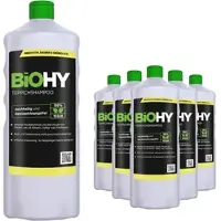 BiOHY Teppichshampoo (6x1l Flasche) | Teppichreiniger ideal zur Entfernung von hartnäckigen Flecken | SPEZIELL FÜR WASCHSAUGER ENTWICKELT