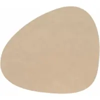Lind DNA Tischset Glass Mat Curve L Corduroy Nupo Sand (4er Set)-37 x 44 cm