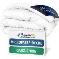 AM Qualitätsmatratzen Premium Mikrofaser Bettdecke 2er Set mit Sensofill Füllung Made in Germany 140x200cm