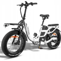Fafrees F20 X Max Elektrovelo 750W 30Ah 200KM Samsung Batterie zum Laden von Mobiltelefonen WEISS