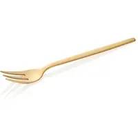 WAS Germany - Dessertgabel Set ALEX GOLD, mit gold, matter PVD Beschichtung, 16 cm, Set á 12 Stück, Chromnickelstahl 18/10