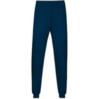 Trigema Schlafanzug "Schlafanzughose Bündchen", Damen, Gr. M, night, blau, Single Jersey, 100% Baumwolle, Homewear-Sets Schlafanzug