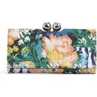 Ted Baker Leder Geldbörse Bouanne Bouquet Printed Leather Large Bobble Purse Multicol mehrfarbig