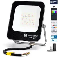 Aigostar 20w Smart LED RGB Fluter Strahler Bluetooth mit APP oder Fernbedienung Steuerung Dimmbar