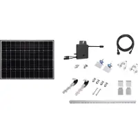 YARD FORCE Balkonkraftwerk Starter-Set LX SP170S als durchdachte Komplettlösung schwarz One Size