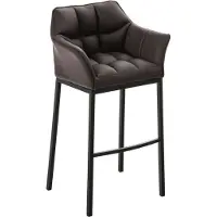 CLP Barhocker Damaso B mit 4-Fuß Gestell braun
