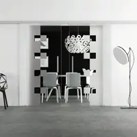Levidor Doppelglasschiebetür Komplettset 2x 65 x 205 cm Wolfsburg Aluminium mit Stangengriffen und SoftClose