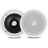 Pyle PDIC80, AC, in-Wand/in-Decke, verkabelt, Terminal, 55 - 22000 Hz, Weiß