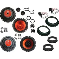 DSX JBL Lautsprecher Set für VW Tiguan 5N AD1 Bj 07-15 Tür vorne hinten 1040 W