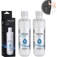 Crrynuo Wasserfilter Für LG Side By Side, 0.5-Mikron-Filter Mit Aktivkohle, 2er-Pack