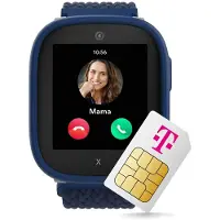 XPLORA Telekom X6Play Nano-Sim (2. Gen.) Kinder-Smartwatch in Blau mit Telekom Tarif