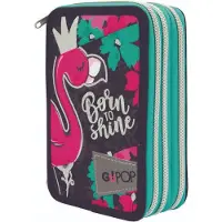 Giochi Preziosi GOPOP Flamingo Dreifach-Federmäppchen von