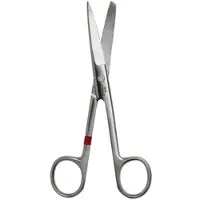 Fuhrmann chir. Scheren gebogen, stumpf/spitz, 14,5 cm, zum Einmalgebrauch (25 Stck.) Kart...