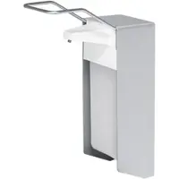 Megro GmbH & Co. KG EURO-Hebel-Wandspender 1000 ml Aluminium mit Leerflasche langer Hebel