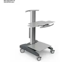 HAEBERLE GmbH + Co. KG fuego Liftwagen 2 Laptop, Metall, mit 1 Metallplatte, Mausauszug und Schiebegrif...