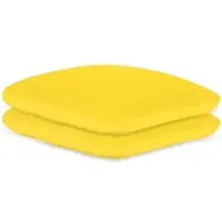 Megro GmbH & Co. KG Kissenbezug aus Frottee gelb 40 x 40 cm mit Reißverschluss 2 Stück