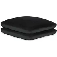 Megro GmbH & Co. KG Kissenbezug aus Frottee schwarz 40 x 40 cm mit Reißverschluss 2 Stück