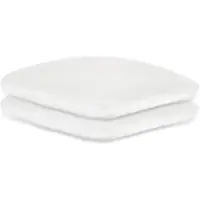Megro GmbH & Co. KG Kissenbezug aus Frottee weiß 40 x 40 cm mit Reißverschluss 2 Stück