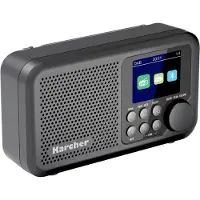 Kärcher DAB 2415 DAB+ Radio tragbar mit Akku, Digitalradio Bluetooth Lautsprecher 2,4" Farbdisplay
