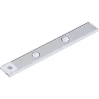 Lixada Intelligente LED-Lichtschranke mit Bewegungssensor, wiederaufladbare Schrankleuchte, Schrankleuchte, Leiste, Space Silver (dreifarbiges Dimmen) 30 cm Space Silver
