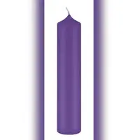 Kopschitz Kerzen Altarkerzen 10 % Bienenwachs-Anteil Lila 400 x Ø 80 mm, 2 Stück (einzeln cellophaniert)