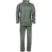MFH Regenanzug Premium 2-teilig oliv - Schwarz / XL Herren