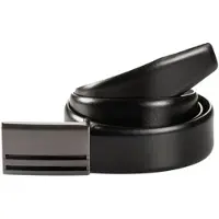 MONTI Koppelgürtel "BERLIN", Herren, Gr. 105, schwarz, Materialmix, unifarben, Gürtel Koppelgürtel, 3,5 cm breit, Klassisch-Business, Koppelschließe